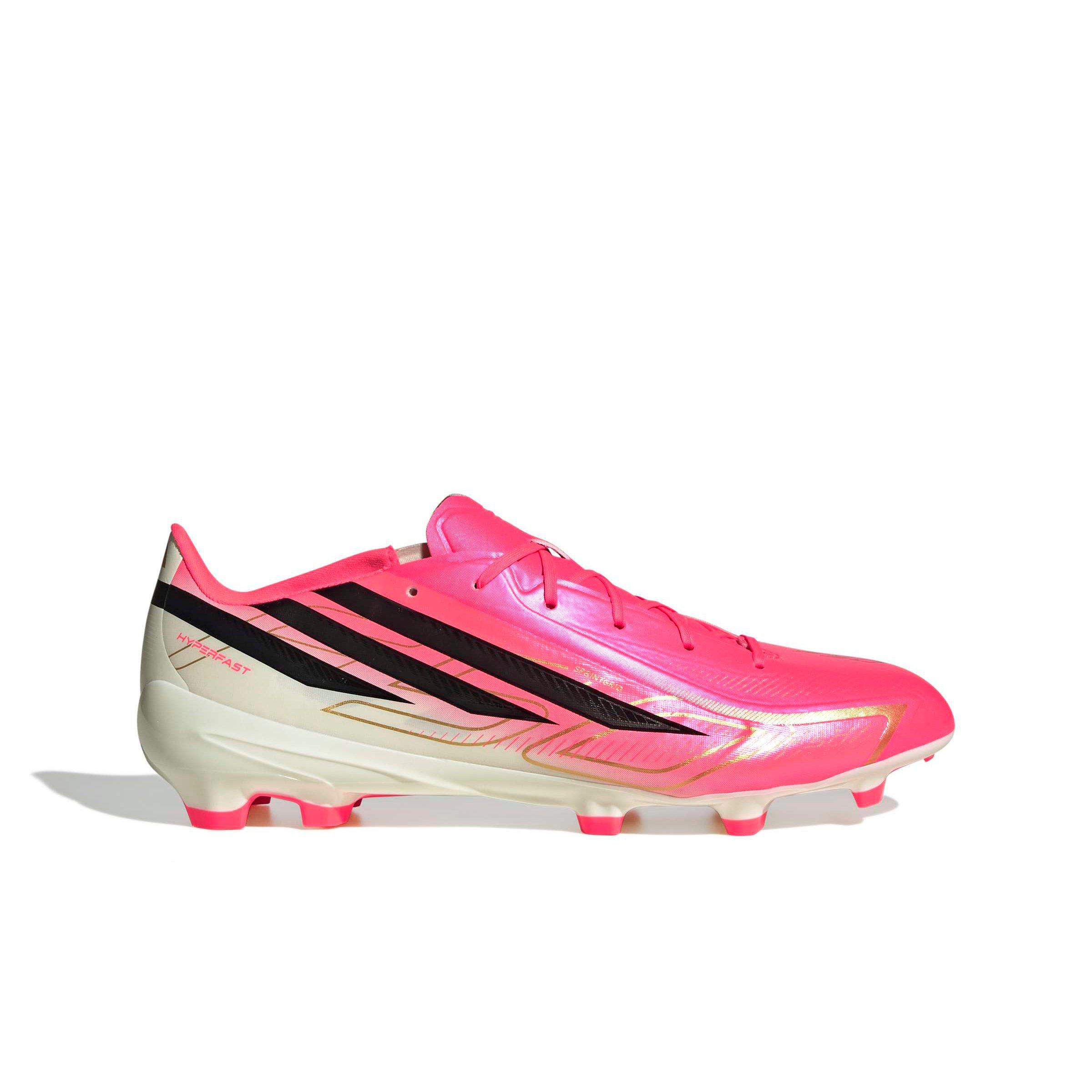 adidas F50 Hyperfast League FG "Solar Turbo/Core Black/Gold Metallic" Men's Soccer Cleat - SOLAR/BLACK/GOLD